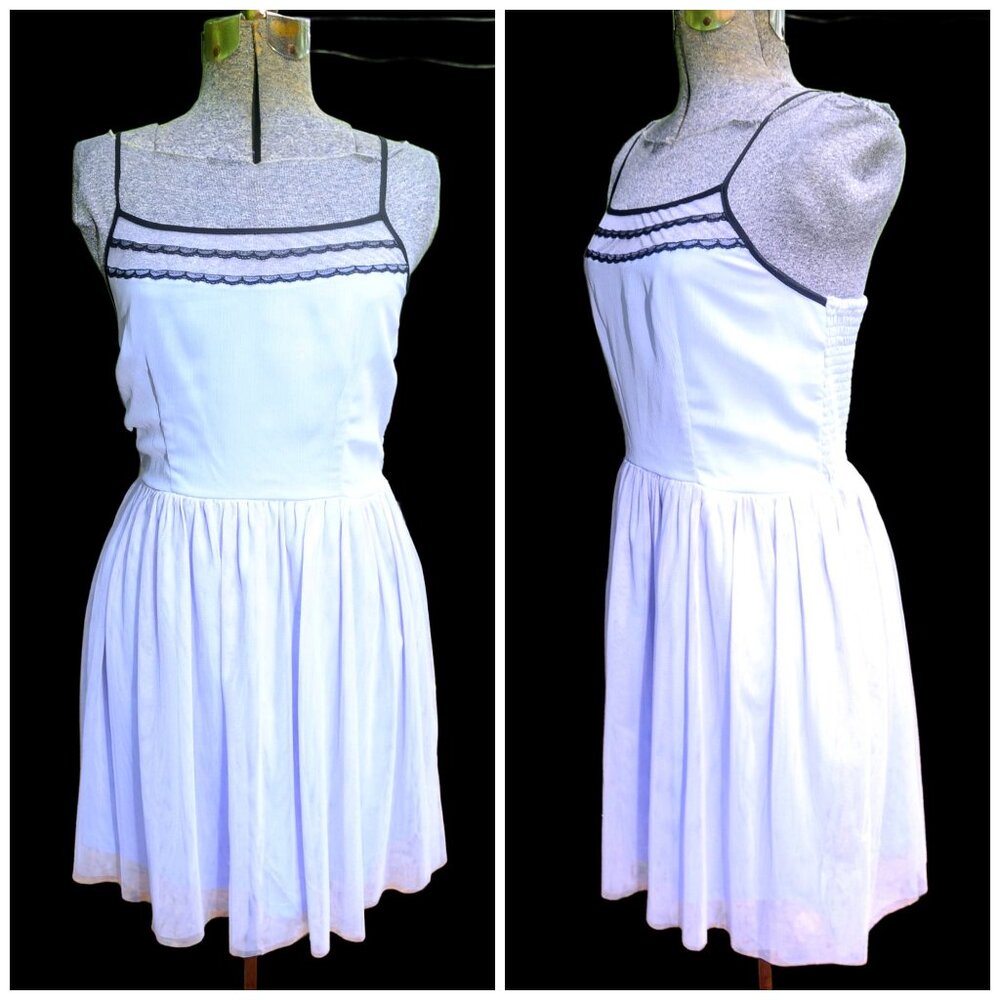 Jr Girls Ice Blue Summer Party Dress Sundress Size SM by dELiA*s Fit Flare Style